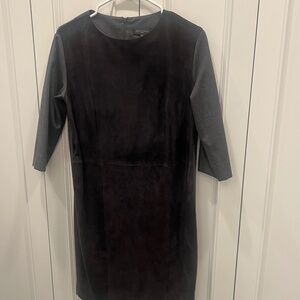 Italian brand Antonelli Suede/Wool shift dress